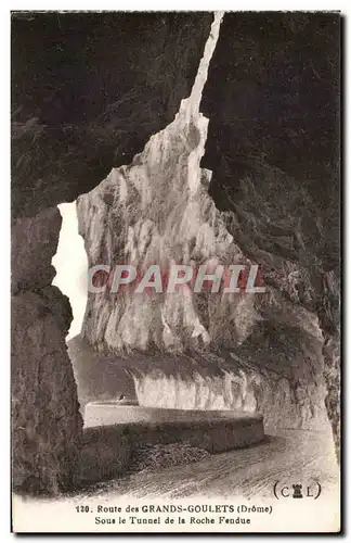 Ansichtskarte AK Route Des Grand Goulets Sous Le Tunnel De La Roche Fendue