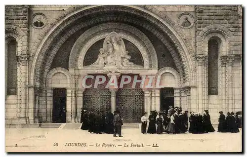 Cartes postales Lourdes Le Rosaire Le Portail