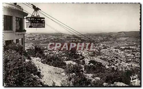 Cartes postales Lourdes Le Beout en Teleferique Arrivee d&#39une cabine a la gare superieure