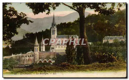 Cartes postales Lourdes La Basilique