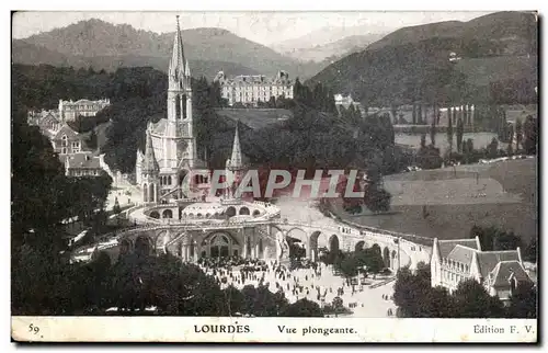 Cartes postales Lourdes Vue Plongeante