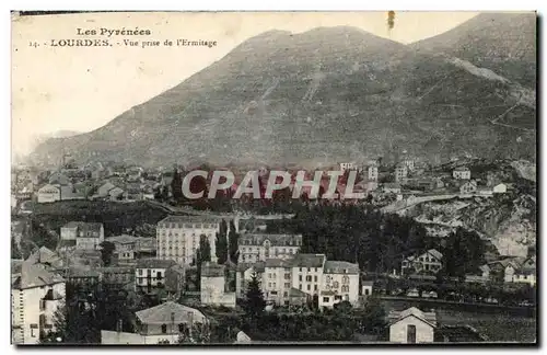 Cartes postales Lourdes Vue Prise de l&#39Ermitage