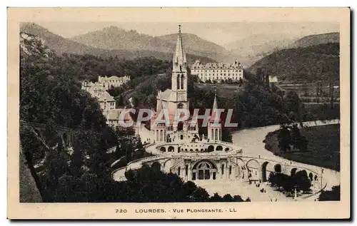 Cartes postales Lourdes Vue Plongeante