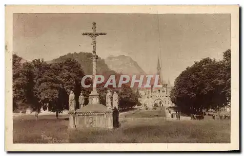 Ansichtskarte AK Lourdes Calvaire Breton et Esplanade