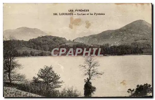 Cartes postales Lourdes Le Lac et Les Pyrenees