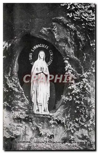 Cartes postales Lourdes Le Statue de N D Lourdes dans la Grotte