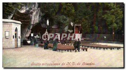 Cartes postales Grotte Miraculeuse De Lourdes