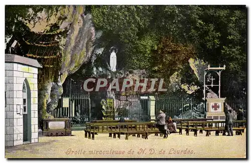 Cartes postales Grotte Miraculeuse De Lourdes