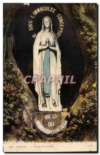 Cartes postales Lourdes La Grotte La vierge