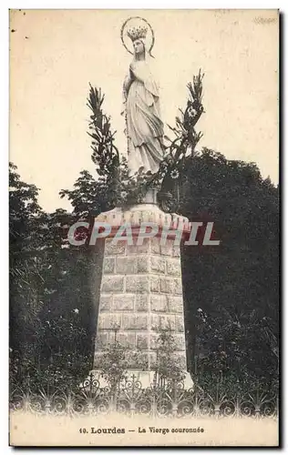 Cartes postales Lourdes La Vierge