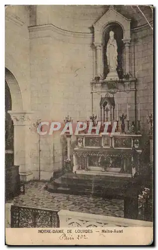 Ansichtskarte AK Notre Dame De Lourdes Maitre Autel Paris