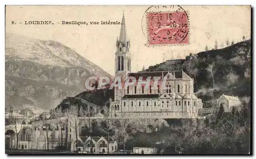 Ansichtskarte AK Lourdes Basilique Vue laterale