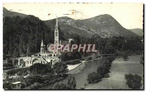 Cartes postales Lourdes la Basillque et le Gave