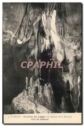 Ansichtskarte AK Lourdes Grotte du Loup Salle des Statuettes