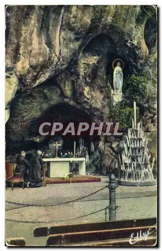 Ansichtskarte AK Lourdes La Grotte Miraculeuse dont le nouvel Autel en marbre des Pyrenees