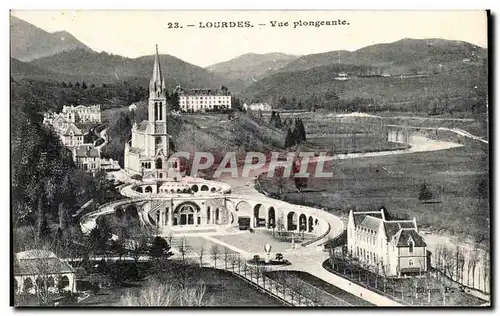 Cartes postales Lourdes Vue plongeante