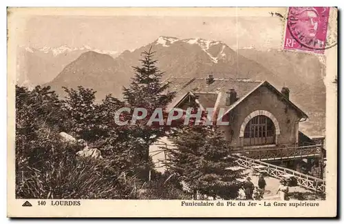 Ansichtskarte AK Lourdes Funiculaire du Pic du Jer La Gare Superieure