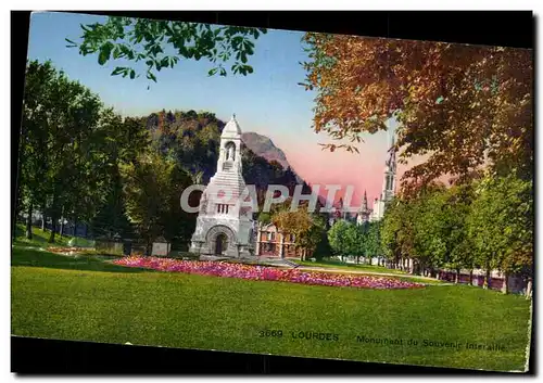 Ansichtskarte AK Lourdes Monument du Souvenir Interallie