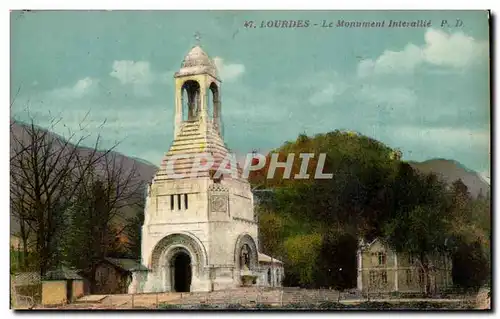 Ansichtskarte AK Lourdes Le Monument Interallie