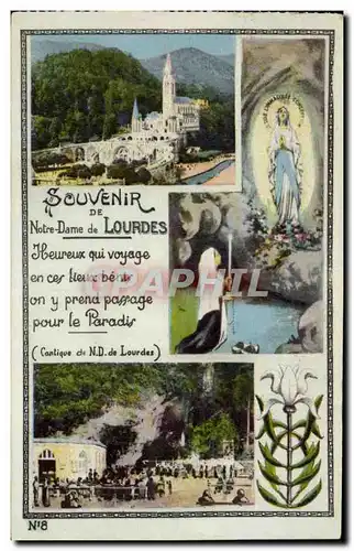 Ansichtskarte AK Souvenir Notre Dame de Lourdes