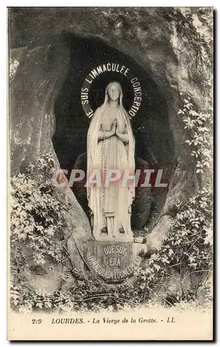 Cartes postales Lourdes La Vierge De La Grotte
