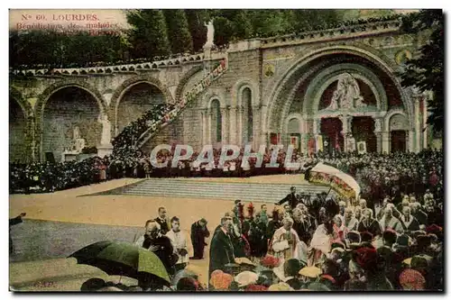 Cartes postales Lourdes Benetiction Des Malades