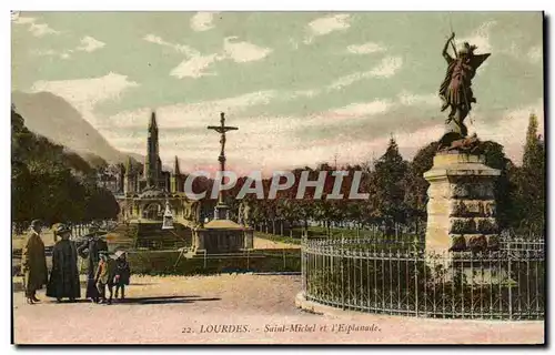 Cartes postales Lourdes Saint Michel Et l&#39Esplanade