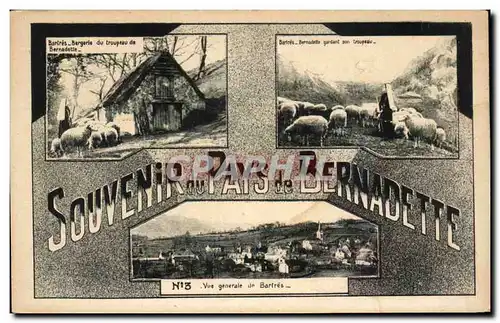 Cartes postales Bartres Bergerie Du Troupeau De Bernadette Souvenir Du Pays De Bernadette Vue Generale De Bartre