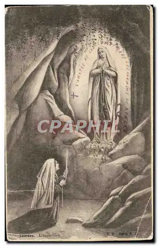 Cartes postales Lourdes L&#39apparition