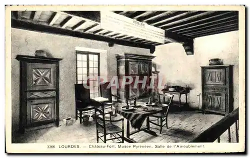 Cartes postales Lourdes chateau Fort Musee Pyreneen Salle De l&#39Ameublement