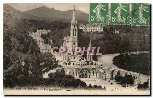 Cartes postales Lourdes Vue plongeante