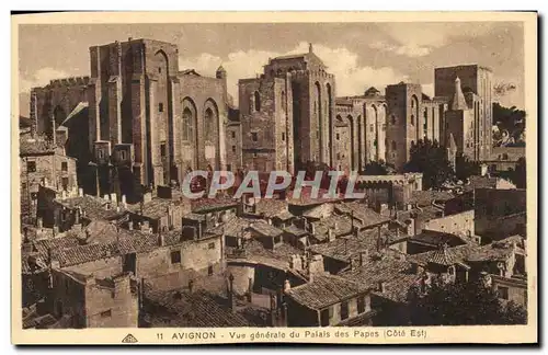 Cartes postales Avignon Vue Generale du Palais des Papes