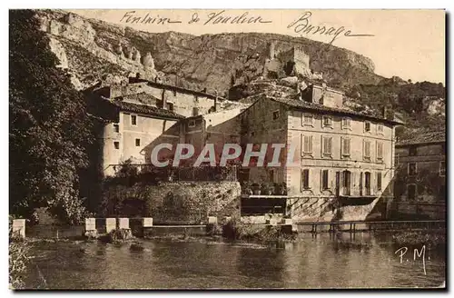 Cartes postales Fontaine de Vaucluse Les Barrages et le Bassin de la Place