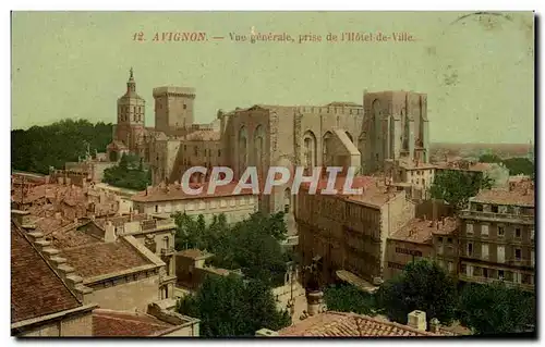 Cartes postales Avignon Vue Generale prise de l'Hotel de Ville