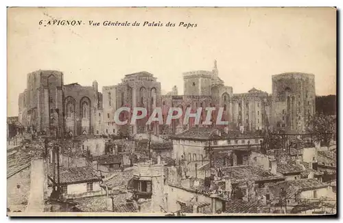 Cartes postales Avignon Vue Generale du Palais des Papes