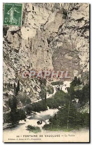 Cartes postales Fontaine De Vaucluse La Vallee