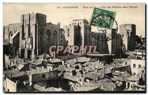 Cartes postales Avignon Vue d'ensemble Du Palais des Papes