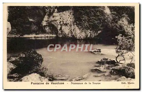 Cartes postales Fontaine De Vaucluse Naissance de la Source