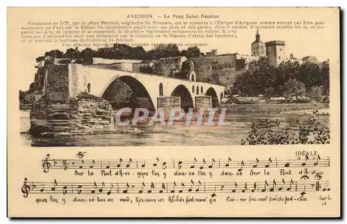 Cartes postales Avignon Le Pont Saint Benezet