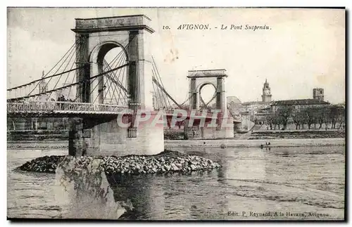 Ansichtskarte AK Avignon Le Pont Suspendu