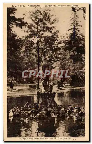 Cartes postales Avignon Jardin Du Rocher Des Doms Depart des Hirondelles par F Charpentier