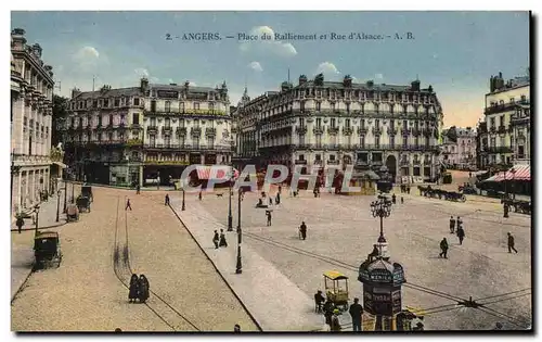 Cartes postales Angers Place Du Ralliement Et Rue D&#39Alsace