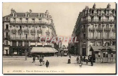 Cartes postales Angers Place du ralliement et rue d&#39Alsace