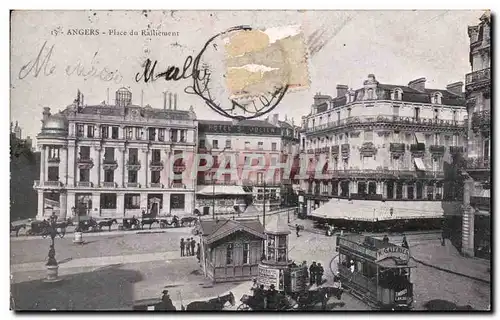 Cartes postales Angers Place du ralliement Tramway