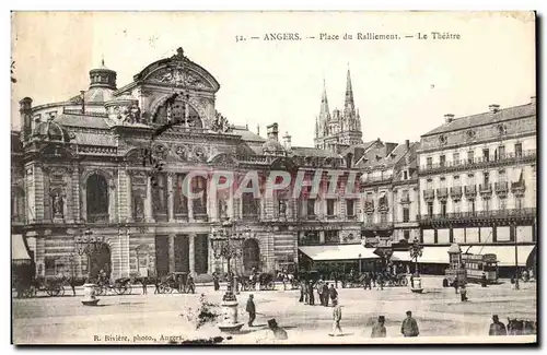 Cartes postales Angers Place du ralliement Le theatre