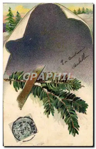 Cartes postales Fantaisie Fleurs Joyeux Noel