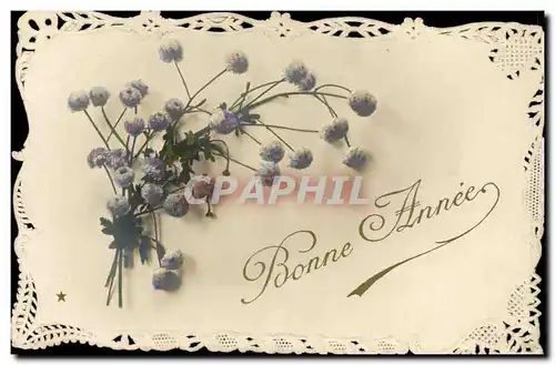 Cartes postales Fantaisie Fleurs Brodee