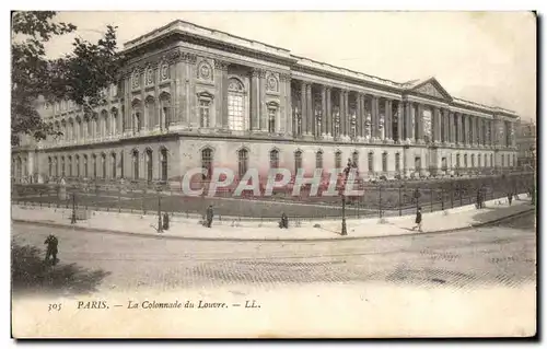 Ansichtskarte AK Paris La colonnade du Louvre