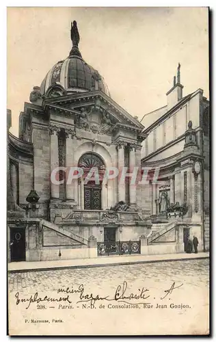 Cartes postales Paris ND de Consolation Rue Jean Goujon