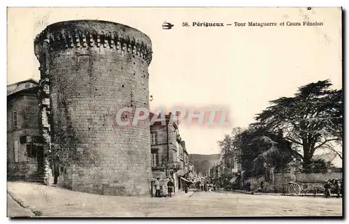 Cartes postales Perigueux Tour Mataguerre et Cours Fenelon